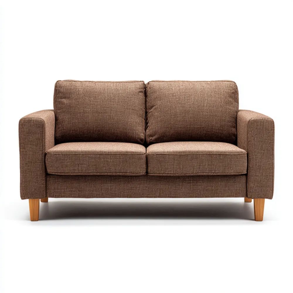 2-Sitzer-Sofa Stoff 150x85x90 cm - Braun - Minimalistisches Design