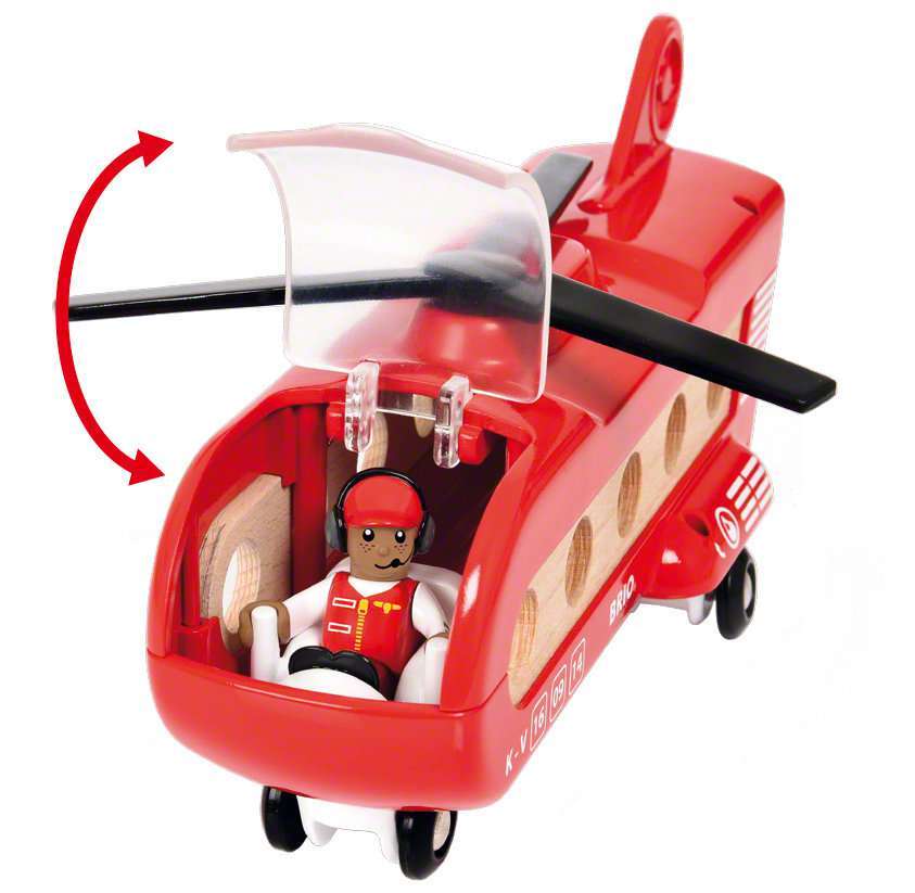 BRIO Spiel Eisenbahn-Transporthubschrauber