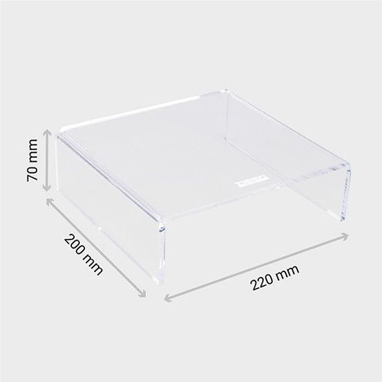 Desq - Monitorstandaard - Transparant - Acryl