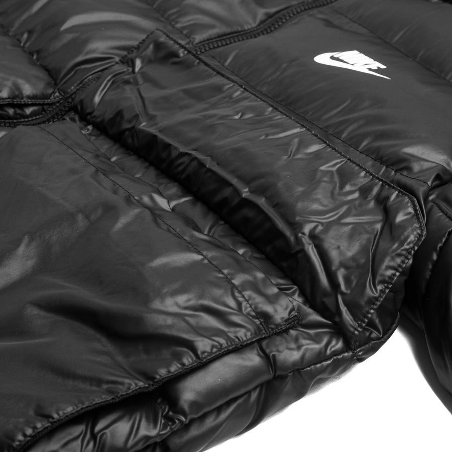 Nike Manteau d'Hiver Doudoune NSW Therma-FIT - Noir/Blanc Enfant