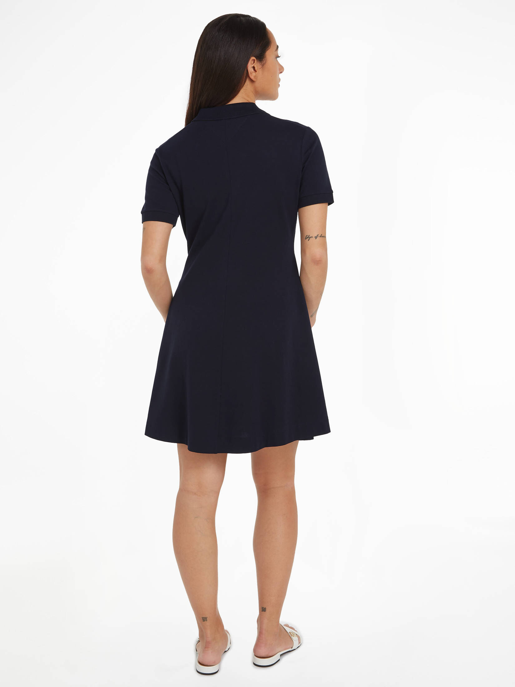 Tommy Hilfiger| Damen Polokleid mit knopfloser Leiste Regular Fit