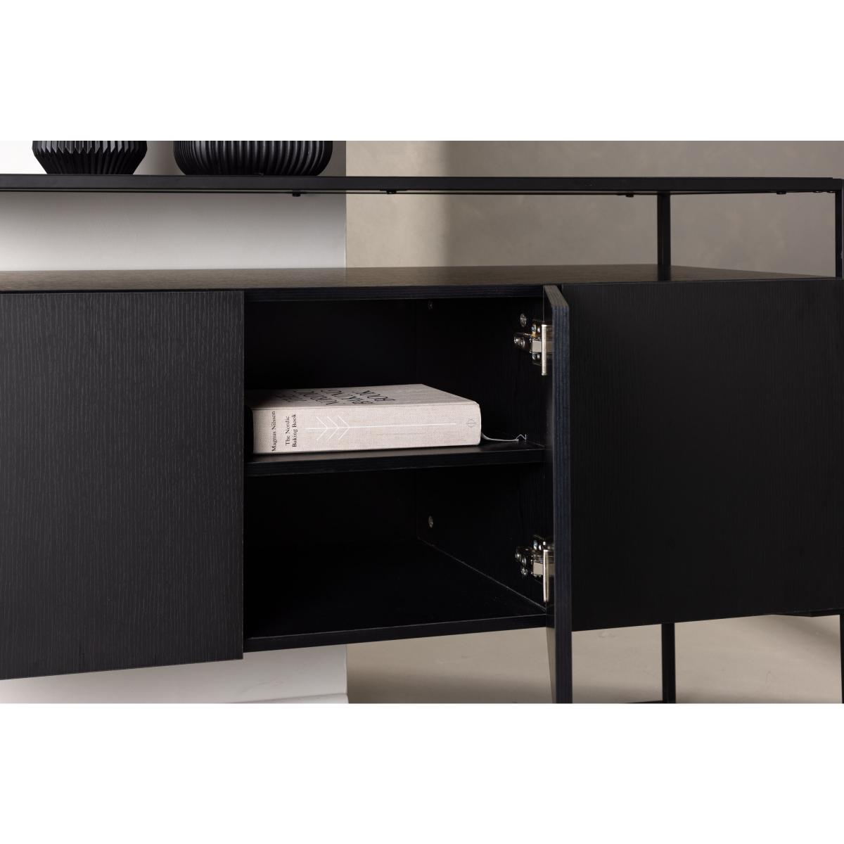 Svea - Soko dressoir - 120 cm - zwart