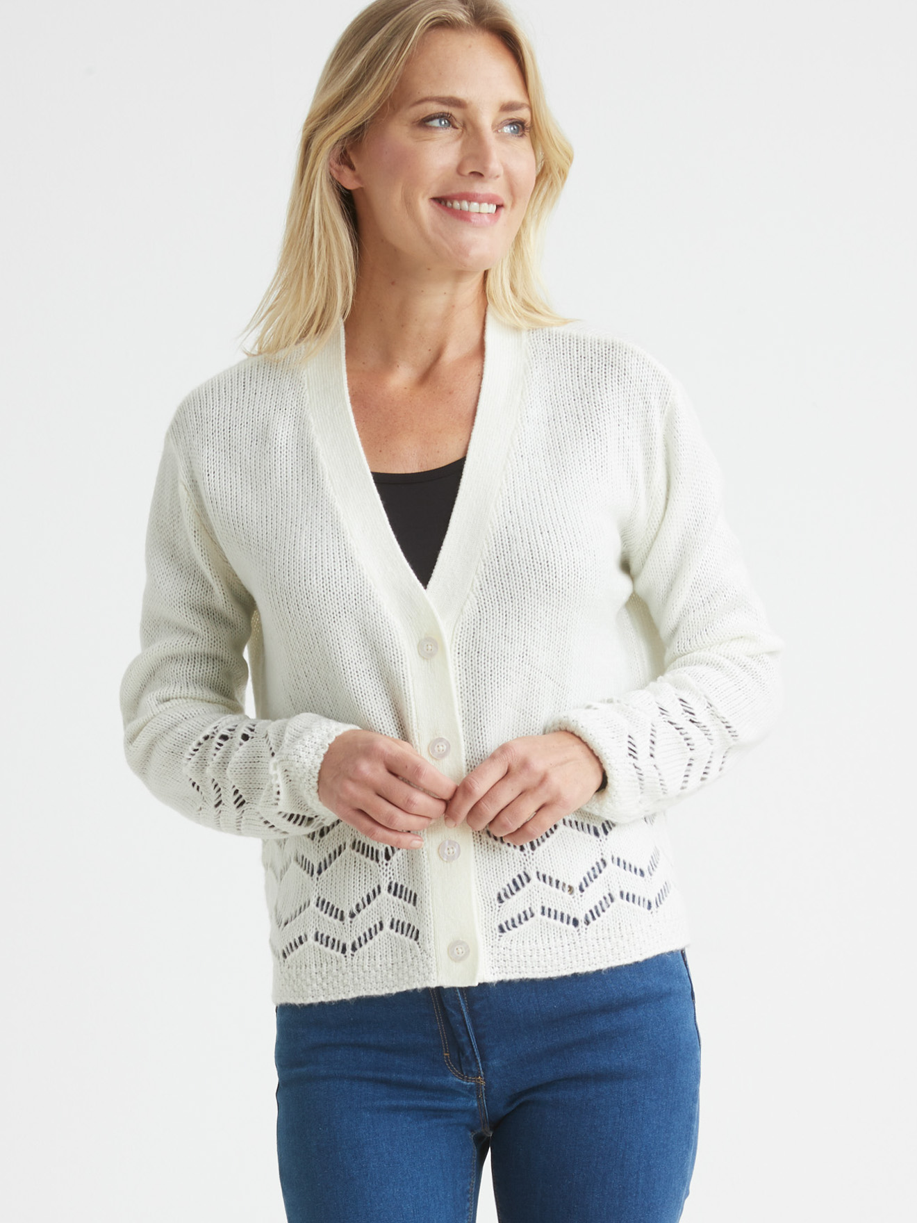 Gilet long encolure V