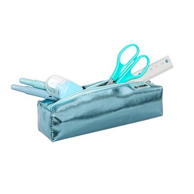 Trousse rectangulaire Silver - 1 compartiment - 5 coloris disponibles - Viquel