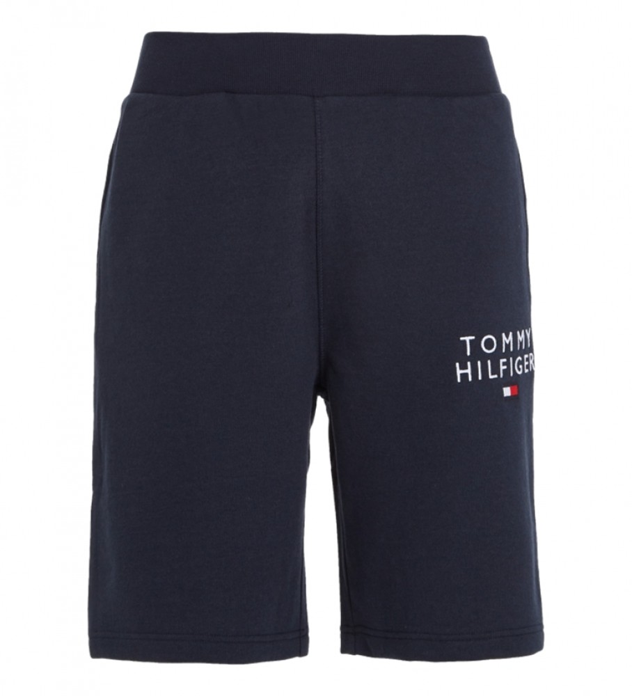 Shorts Tommy Hilfiger com Logo Azul Marinho