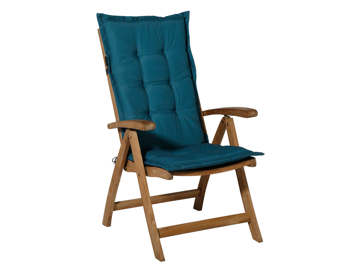 Madison Panama sea blue hoge rug tuinkussen