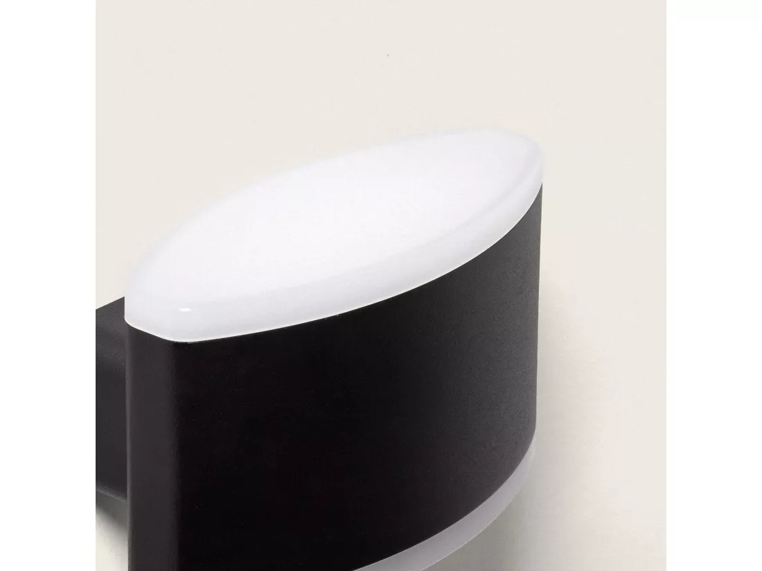 Applique Murale Extérieure LED 12W Éclairage Rectangulaire Noire Bertol Noir