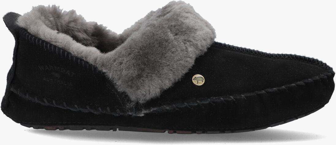 WARMBAT zwarte warmbat pantoffels barrine