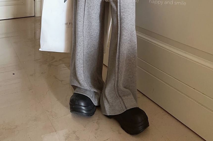 ANORA - Wijde joggingbroek met trekkoord in de taille en contrasterende rand