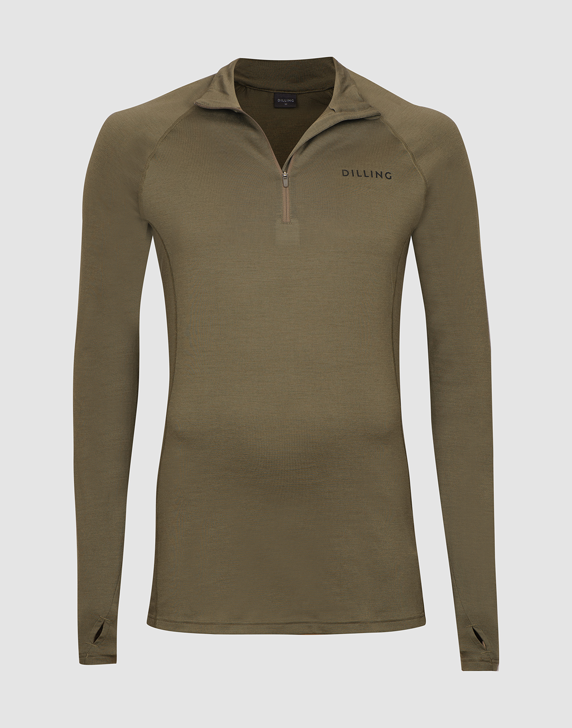 Shirt met halve rits van merinowol voor heren - Gratis