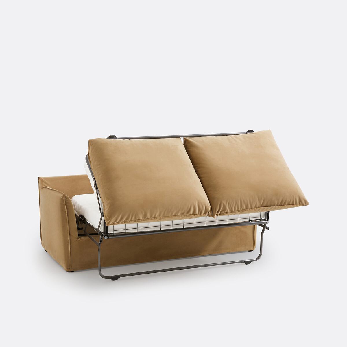 LA REDOUTE INTERIORS<br>Sofá-cama H14 cm, veludo, Odna