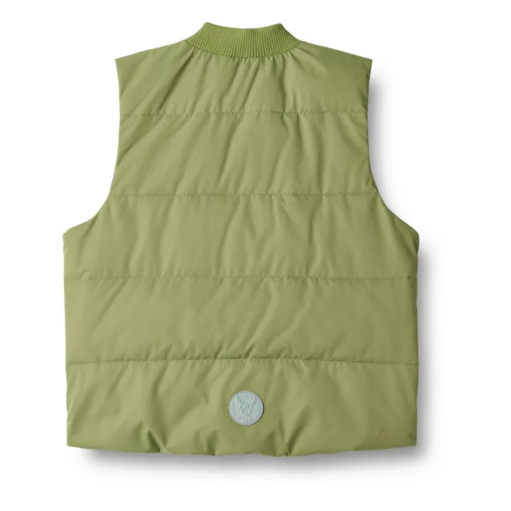 Wheat Veste Puffer Sans Manches Andre Unie Fibres Recyclées | Vert