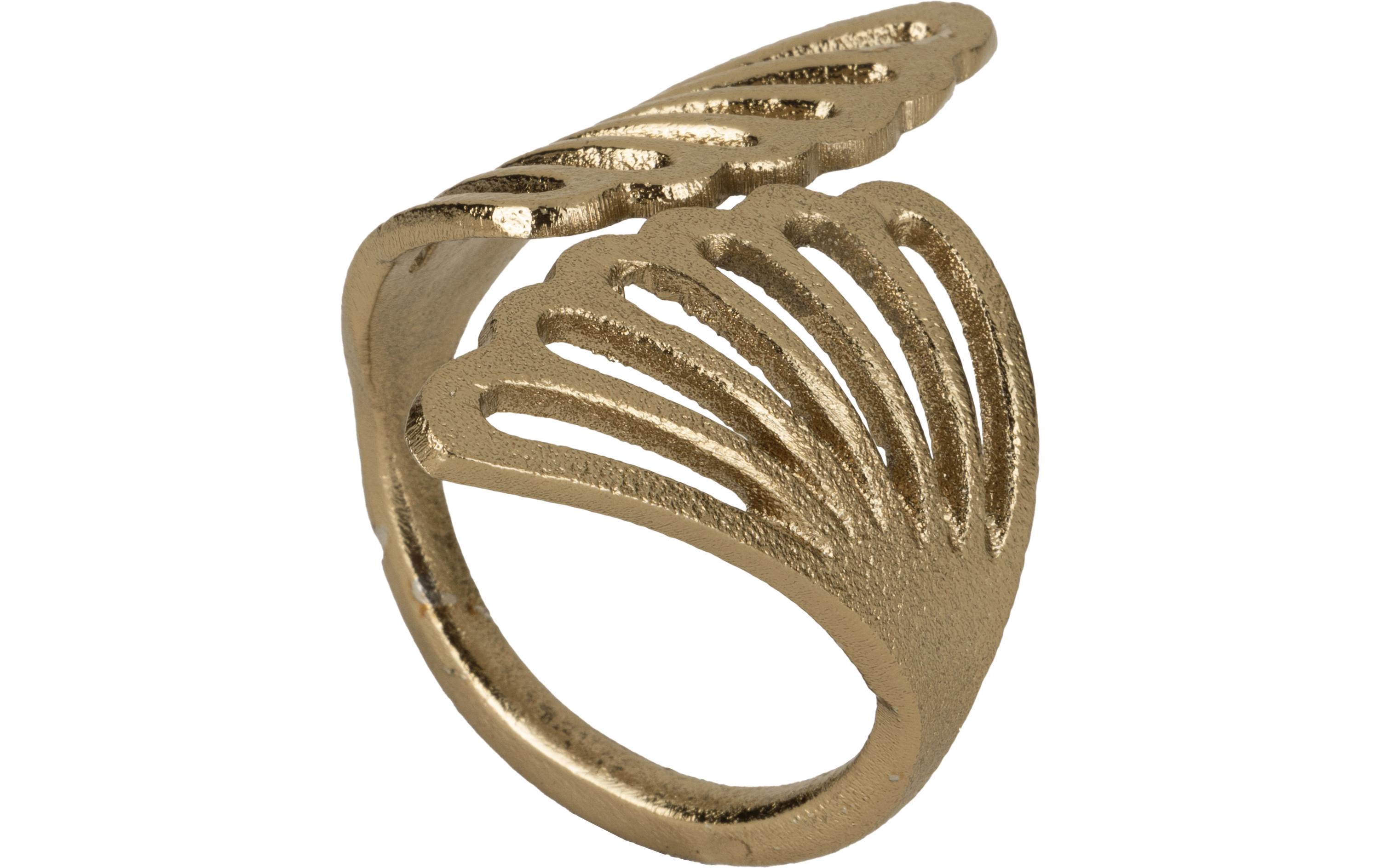 Serviettenring Janapur 5.2 x 7.4 x 5.3, GoldGoldener Serviettenring für edle Tischdekorationen.