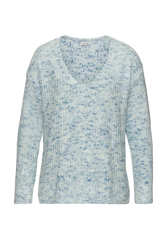 Buffalo V-Ausschnitt-Pullover , aus weichem Chenille, Strickpullover, kuschelig weich, Pastell