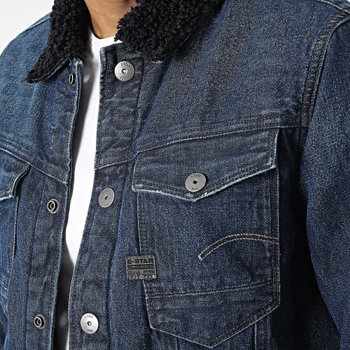 Veste Jean Arc 3D Sherpa D21150-C779 Bleu Denim