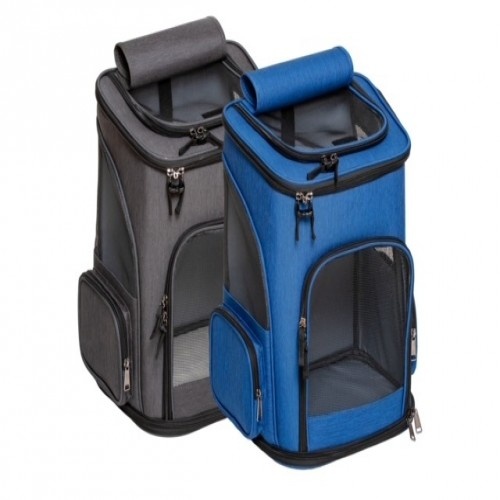 Mochila azul para transporte