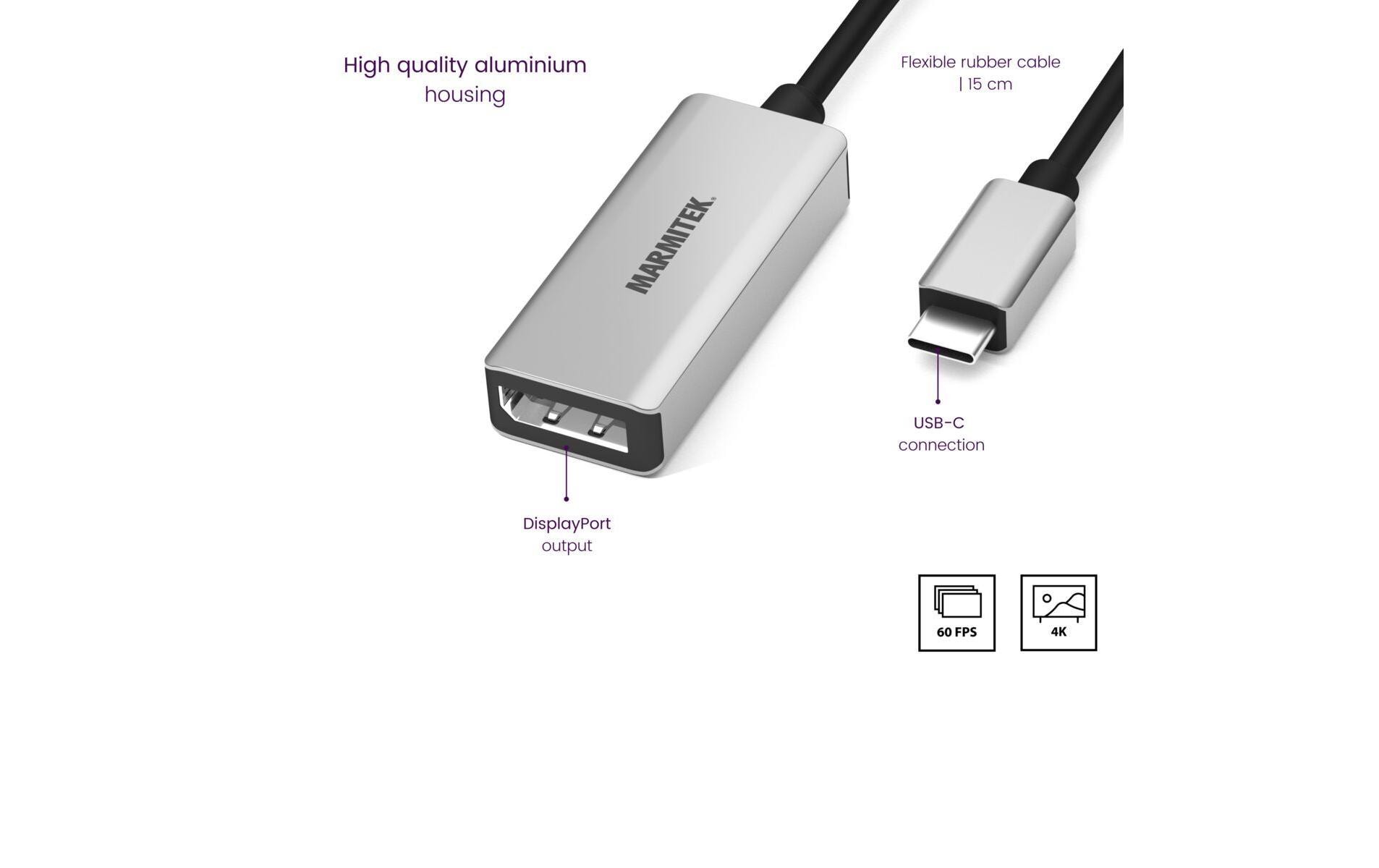 Adapter Connect USB-C > DisplayPortUSB-C auf DisplayPort Adapter
