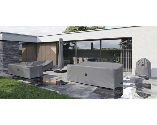 AquaShield Siena Tuinzitgroephoes 200 x 150 x H100 cm grijs