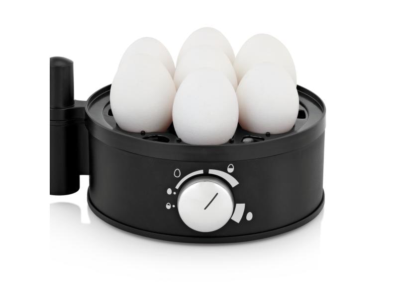 WMF Eierkocher Stelio 7, Schwarz/Silber Eierkocher für bis zu 7 Eier