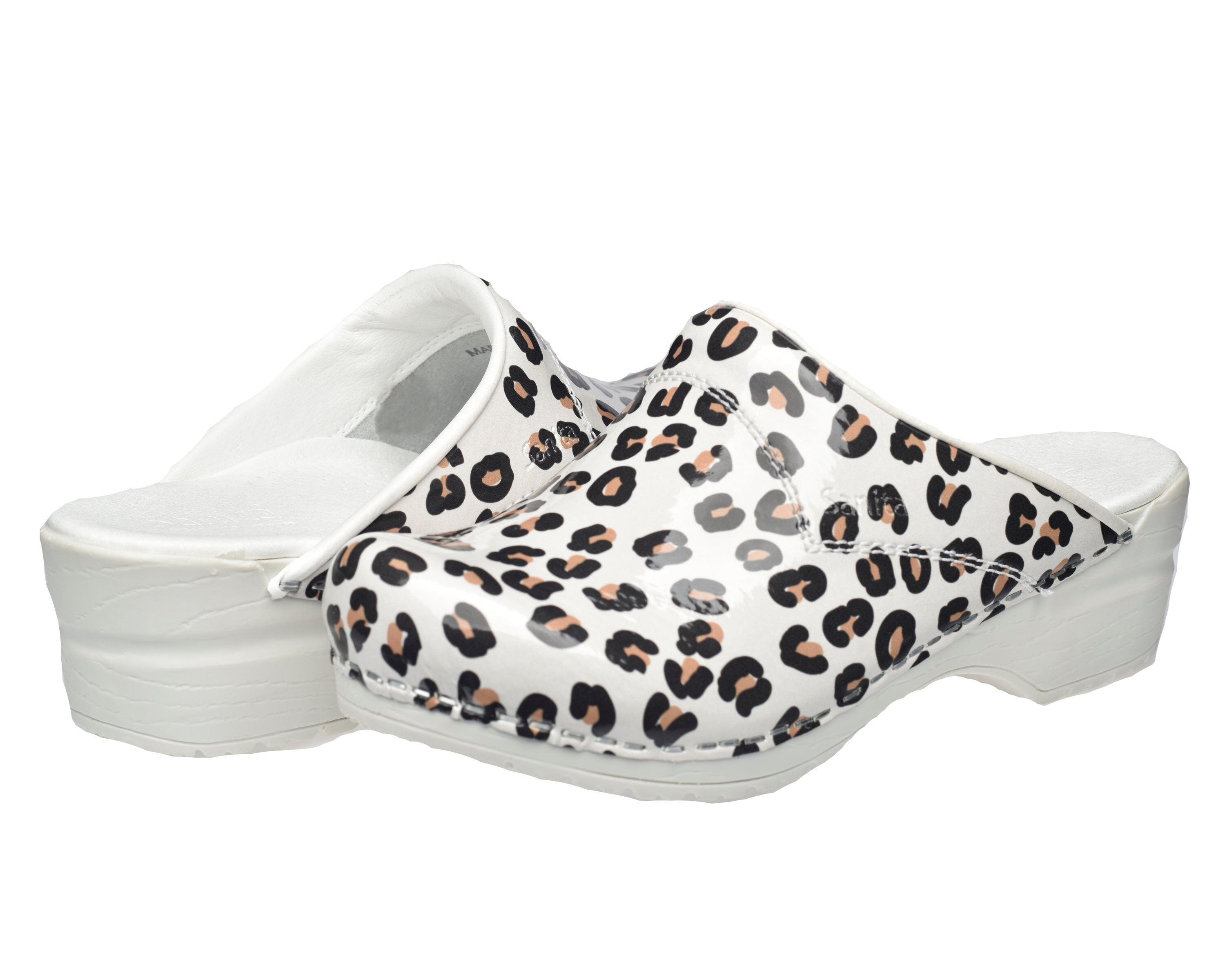 Sanita Flex 314 Wildlife Leopard - Klompen - Wit, Zwart - 36