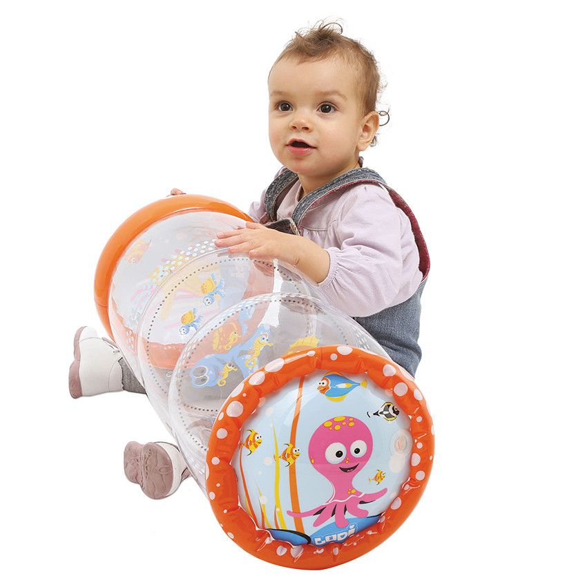 Baby roller 6m+ - Corail - Ecru