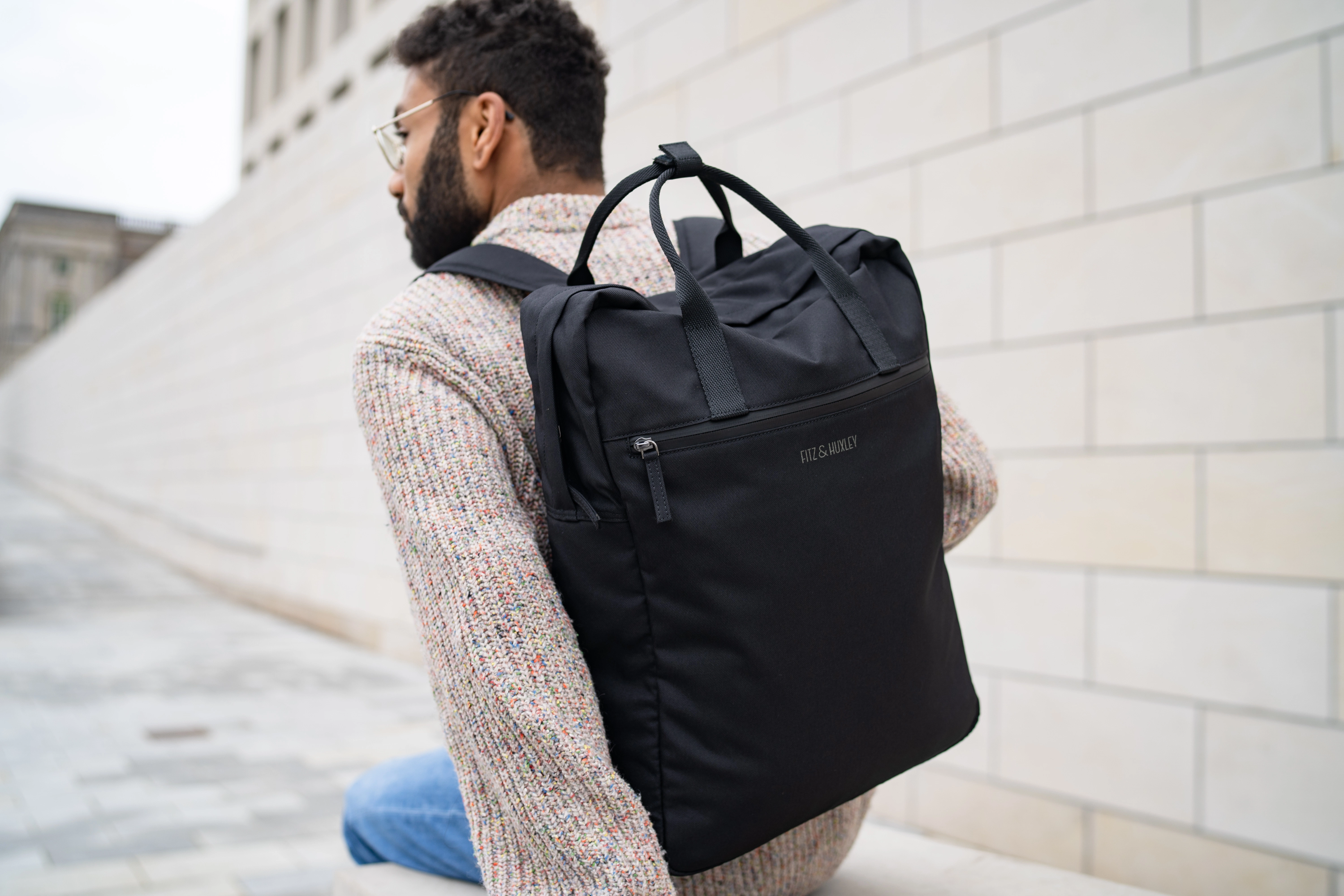 Fitz & Huxley Rucksack OCEAN 17l, schwarz