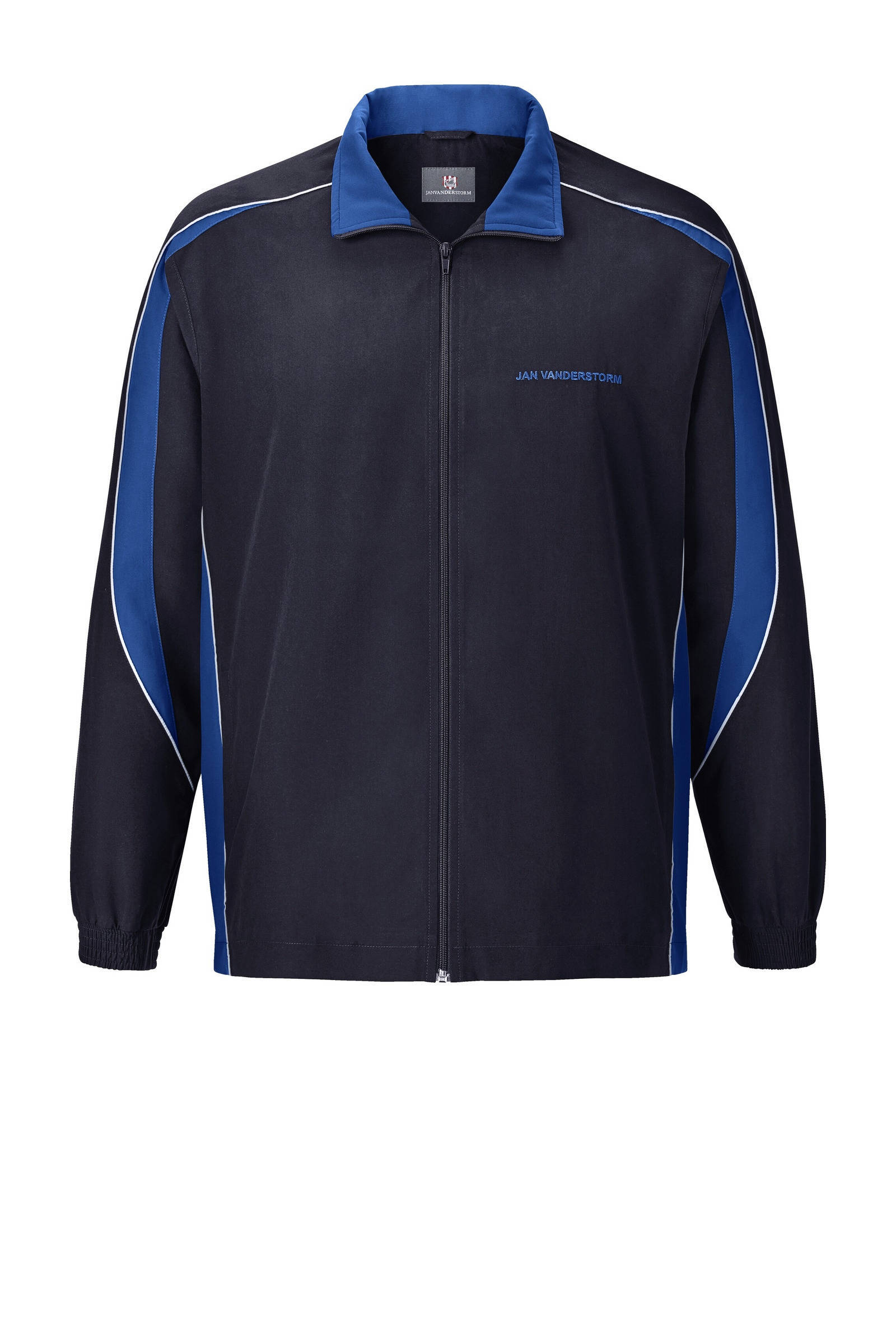 Jan Vanderstorm trainingspak Plus Size EIRIK donkerblauw/kobaltblauw