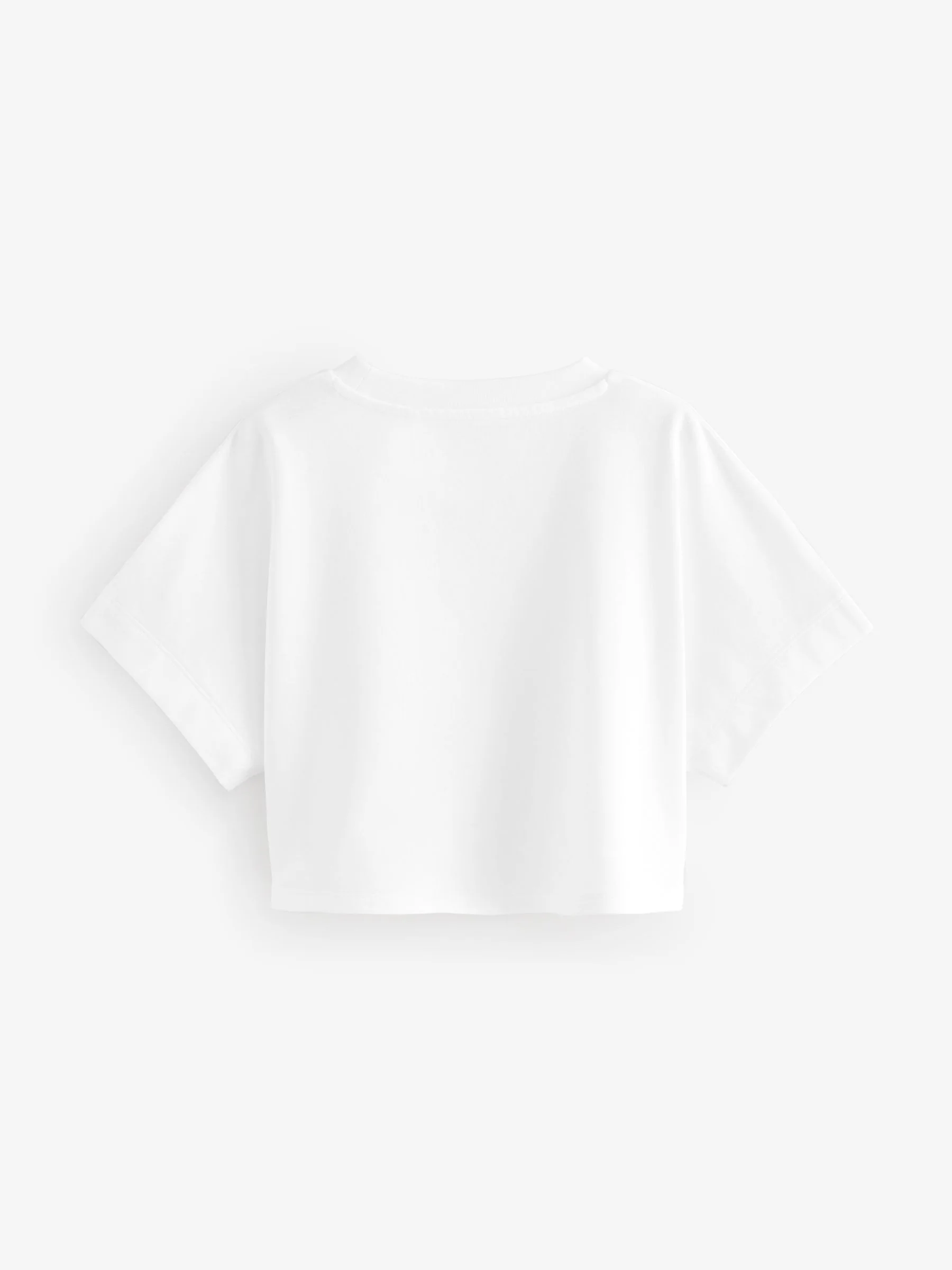 Wit - Rechthoekig T-shirt (3-16 jr)