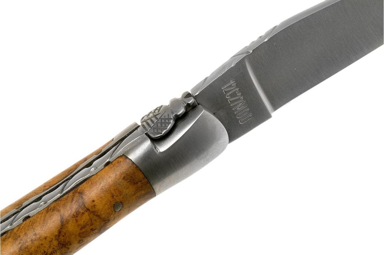Laguiole en Aubrac 12cm teakhout handgevijld L0212LKH/FSB1 Laguiolemes