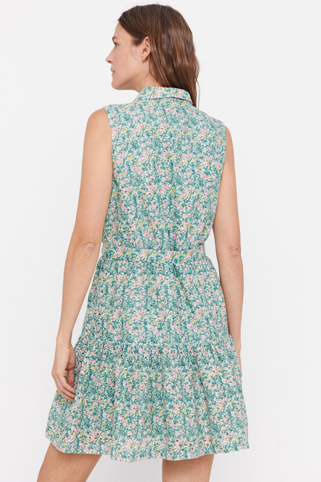 Vestido camisa Schiffly - Multicolorido