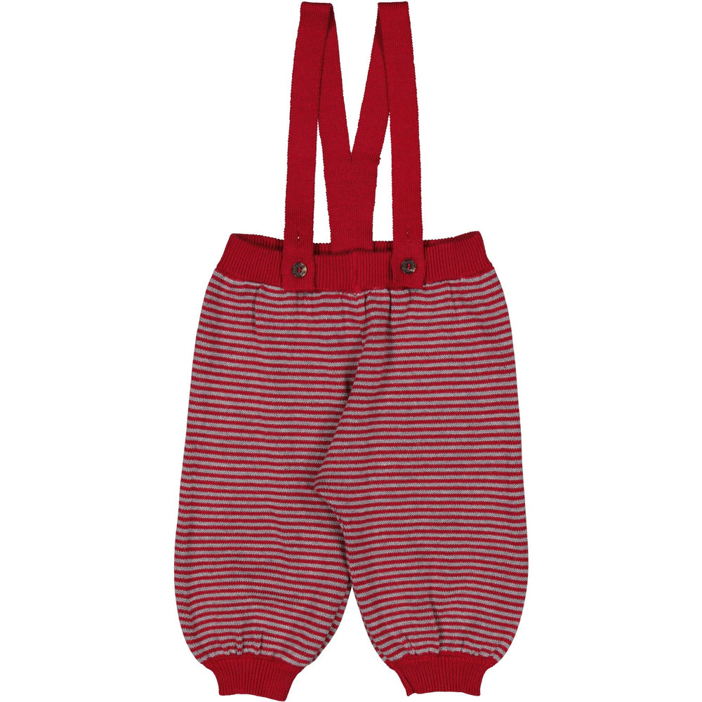 Køb MarMar Cotton Rayon Knit Stripe Hibiscus Red Stripe Perrin Bukser