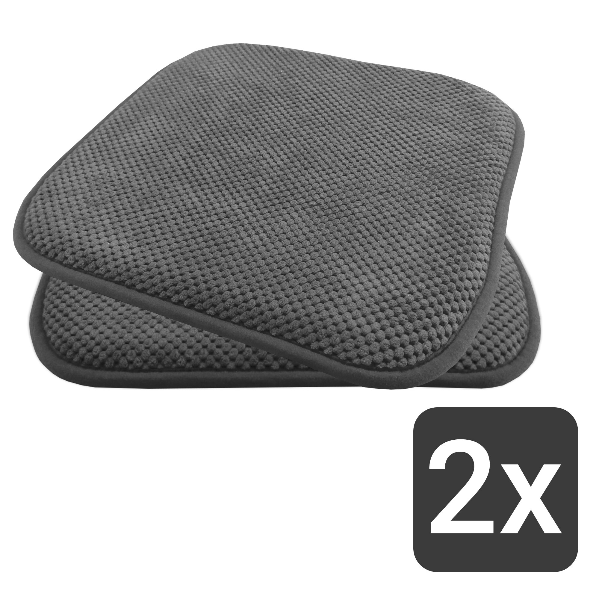 Komfortable & praktische Gel-Kissen 40x40 - Stuhlkissen mit modernem Memory-Schaumstoff - gepolsterte Sitzkissen Out- und Indoor GartenkissenStuhlauflage rutschfest