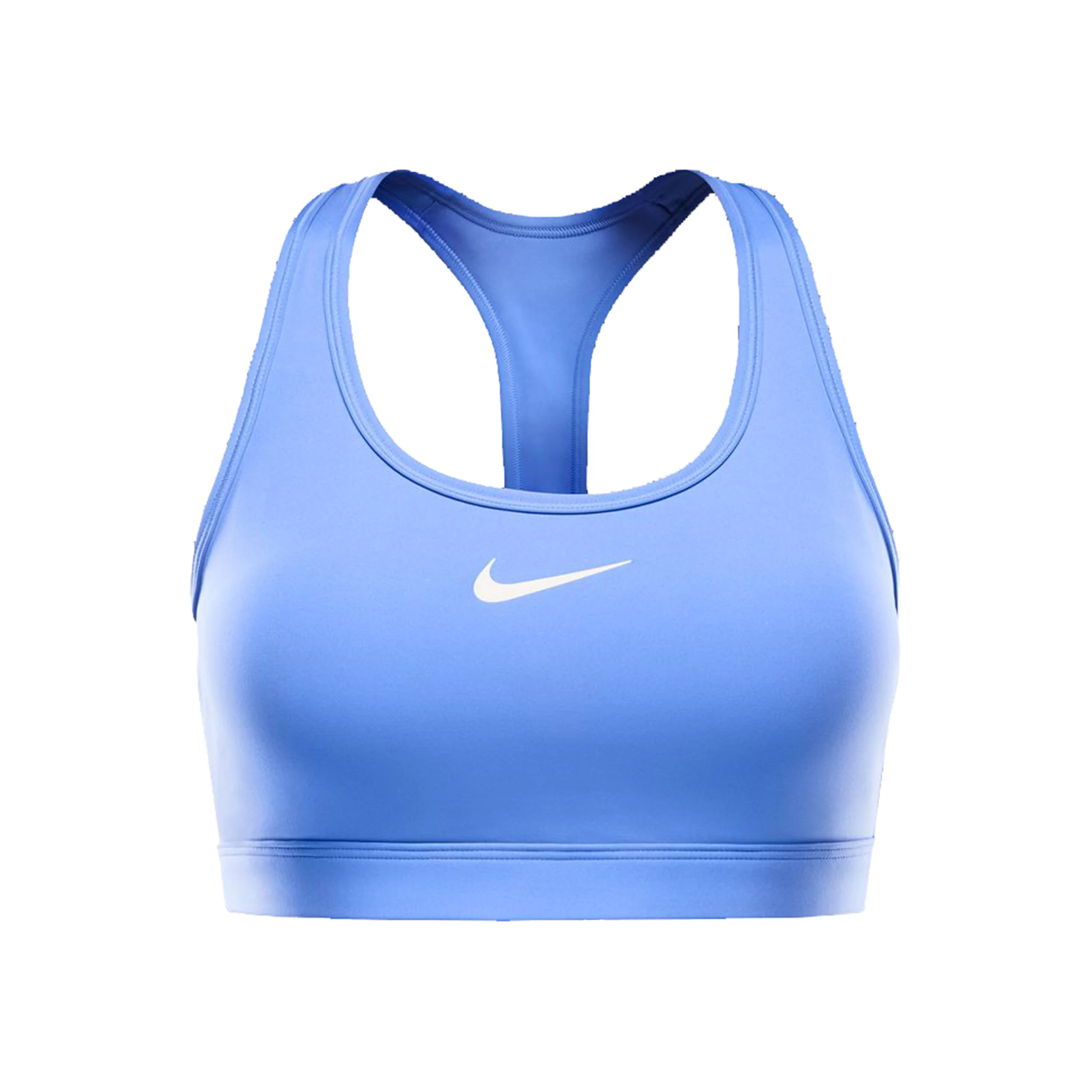 Nike Swoosh Medium Support Soutien-gorge Sport Femmes - Bleu Clair , Blanc