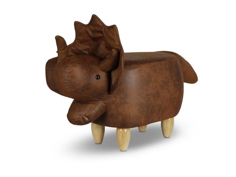 zoosy Kinderhocker Dino Bolle Braun Hocker in Dinosaurierform