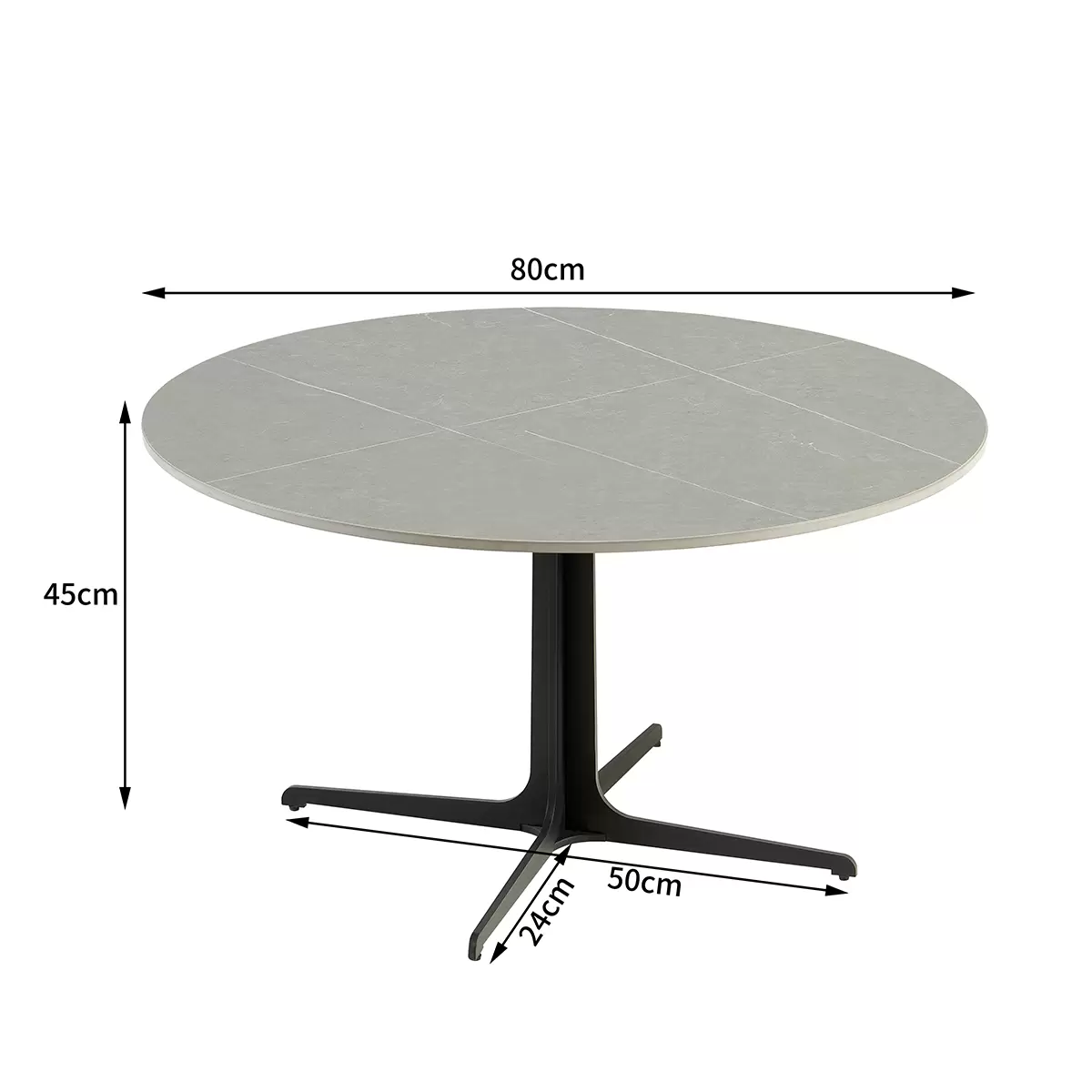 Salontisch Pearl 3 grau,schwarz