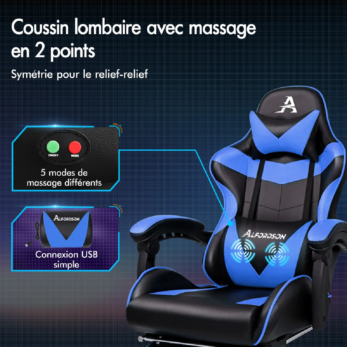 ALFORDSON Siège Racing