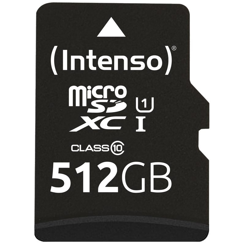 Intenso Speicherkarte microSDXC Premium + SD-Adapter, 512 GB, 1 Stück