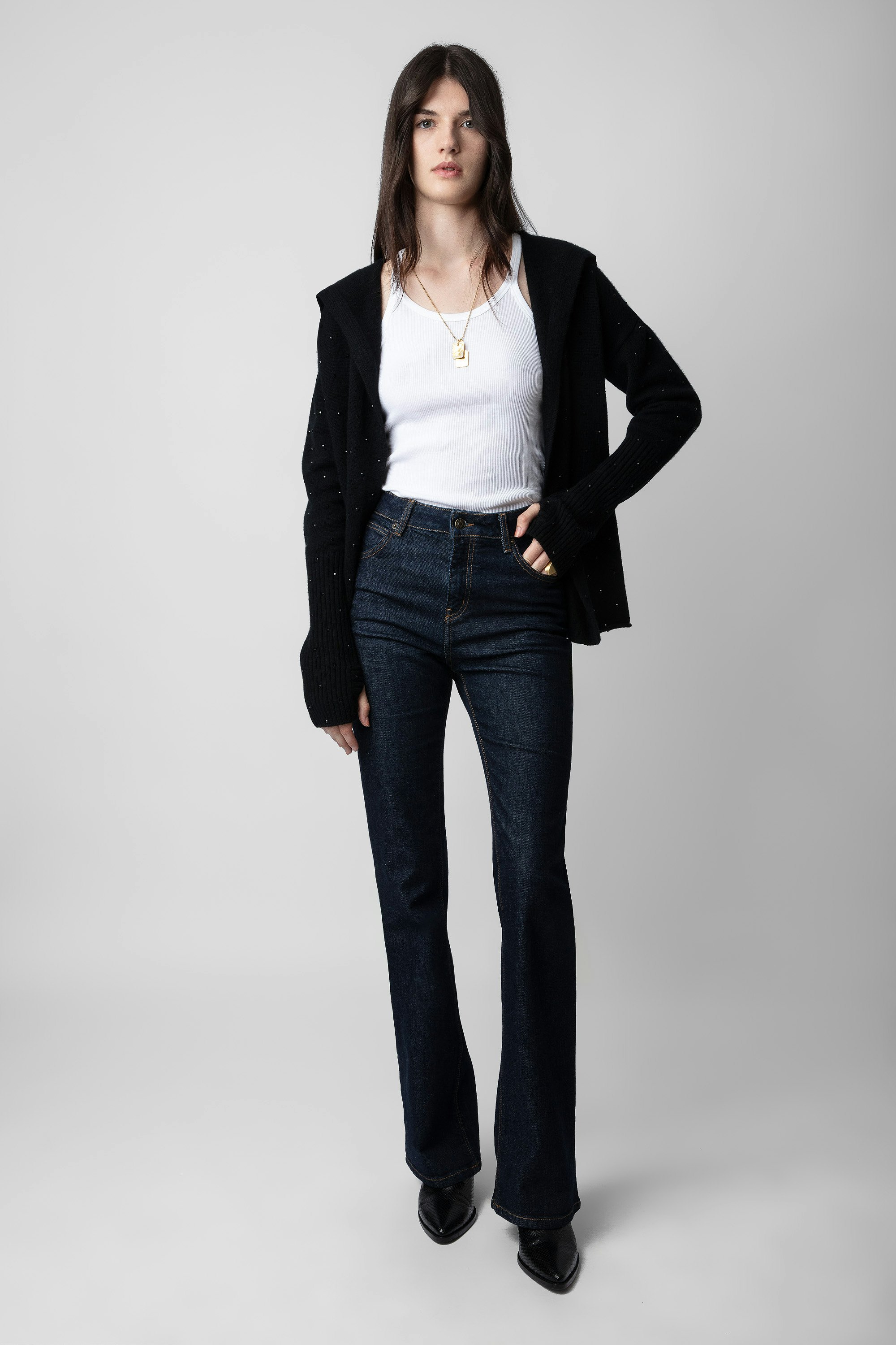 Cardigan Cosany Strass Cachemire