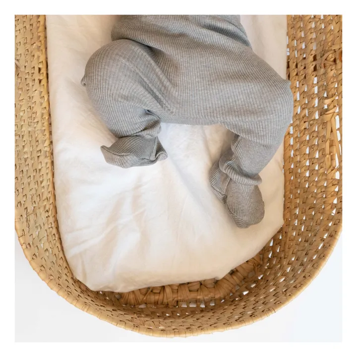 Minimalisma Legging à Pied Bamse Soie et Coton | Gris