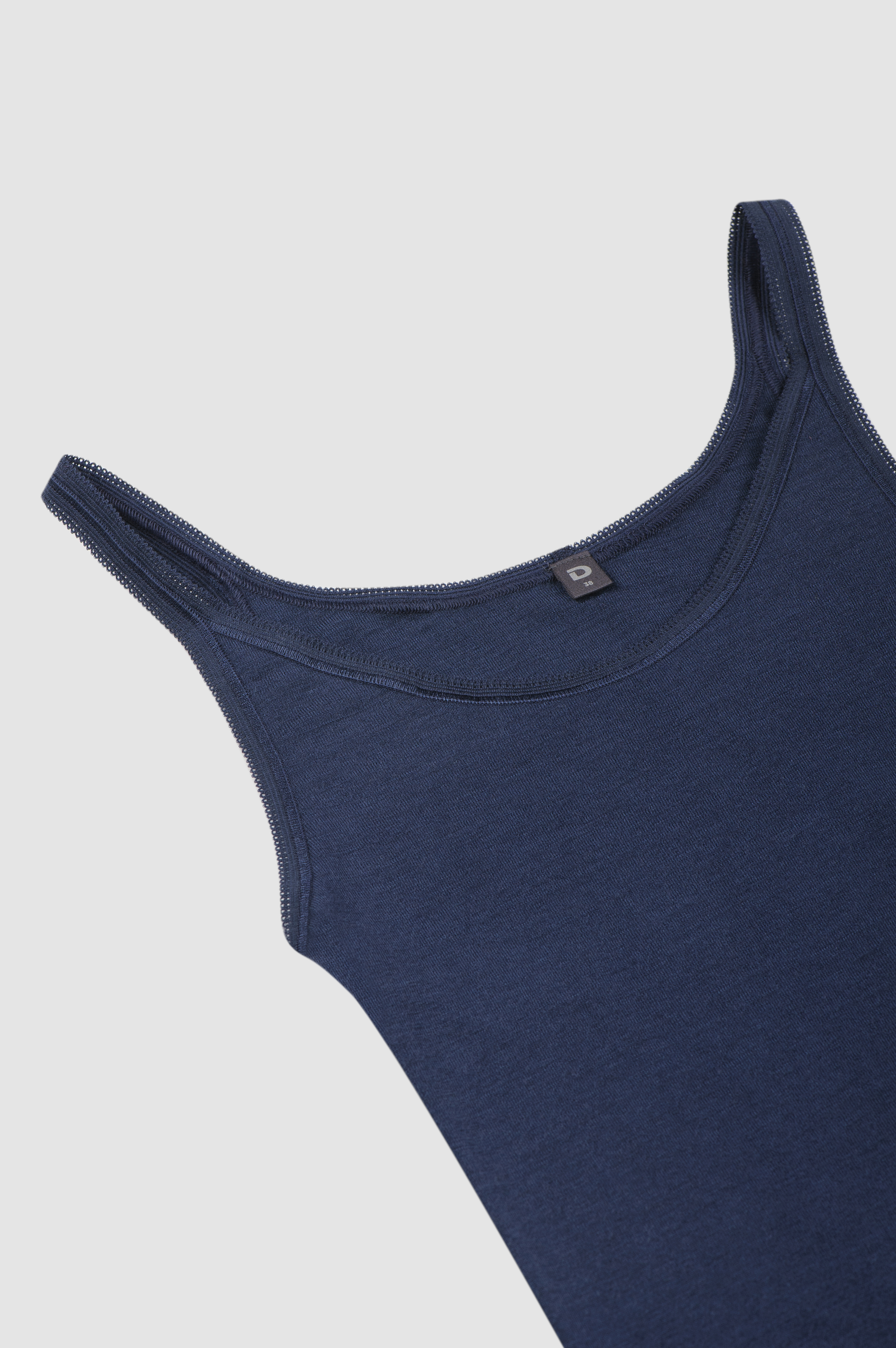 Top van merinowol voor dames in Blushmelange