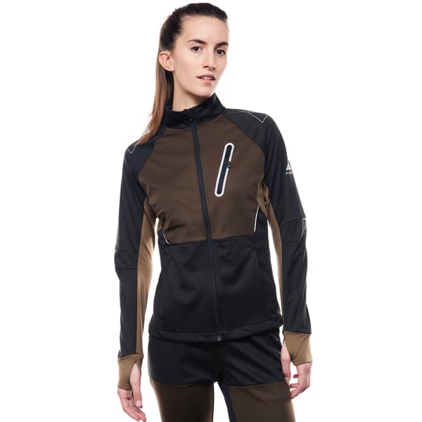 Veste ski de fond FISCHER W ASARNA SOFTSHELL JACKET BLACK/OAK
