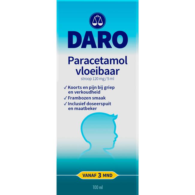 Daro Paracetamol Vloeibaar Kind 100 ML