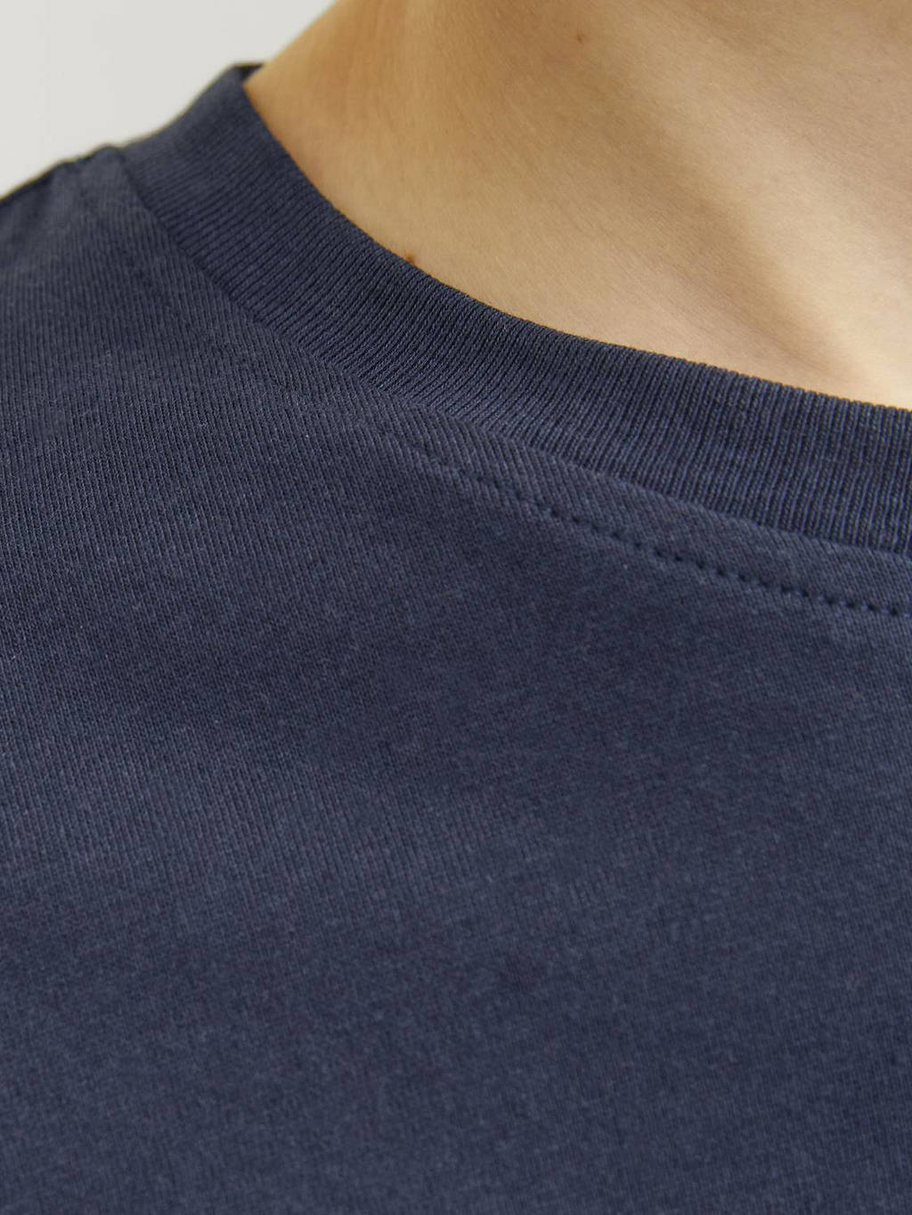 JACK & JONES longsleeve JJESWIFT met printopdruk donkerblauw