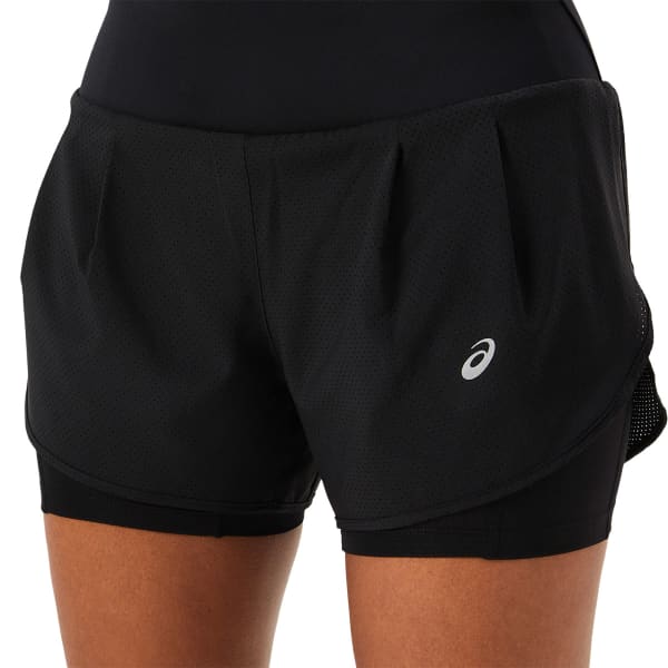 Short running ASICS ROAD 2-N-1 3.5IN SHORT W PERFORMANCE BLACK/PERFORMANCE BLACK