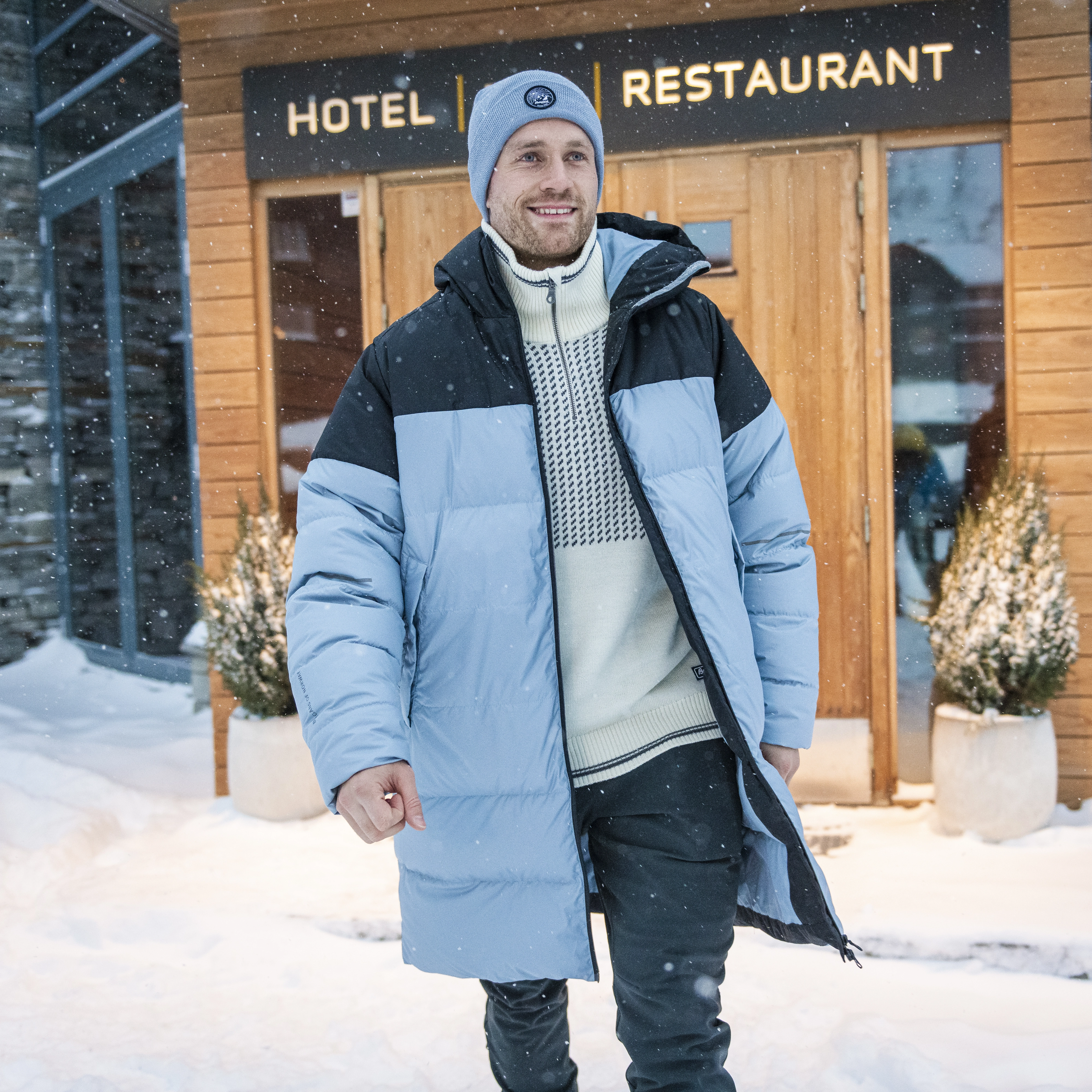 Oslo Urban Down Parka Husky Blue / Black