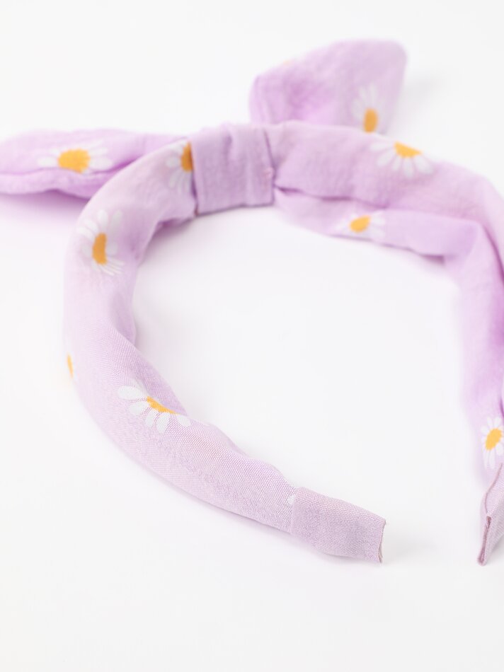 Conjunto de tiara de margaridas e 2 scrunchies - Vários modelos