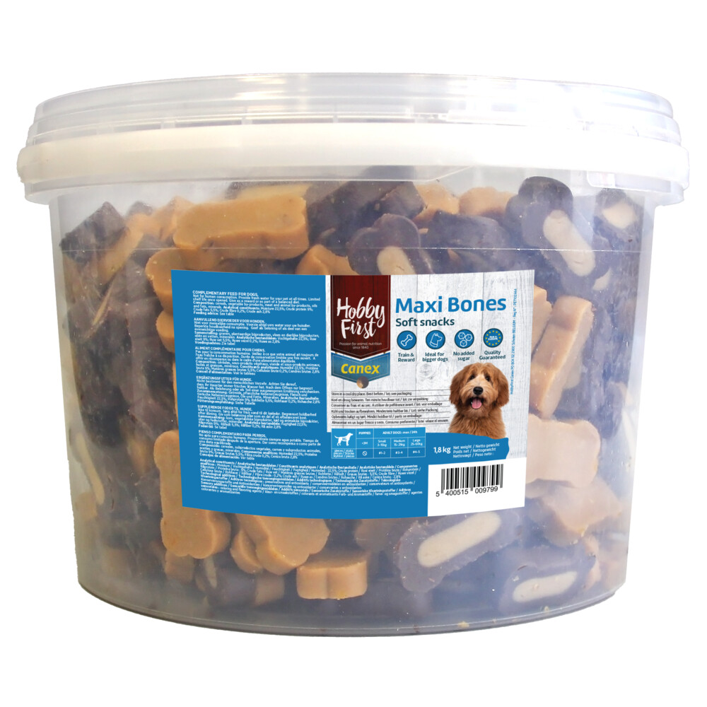 HobbyFirst Canex Soft Hondensnack Maxi Bones1,8 kg