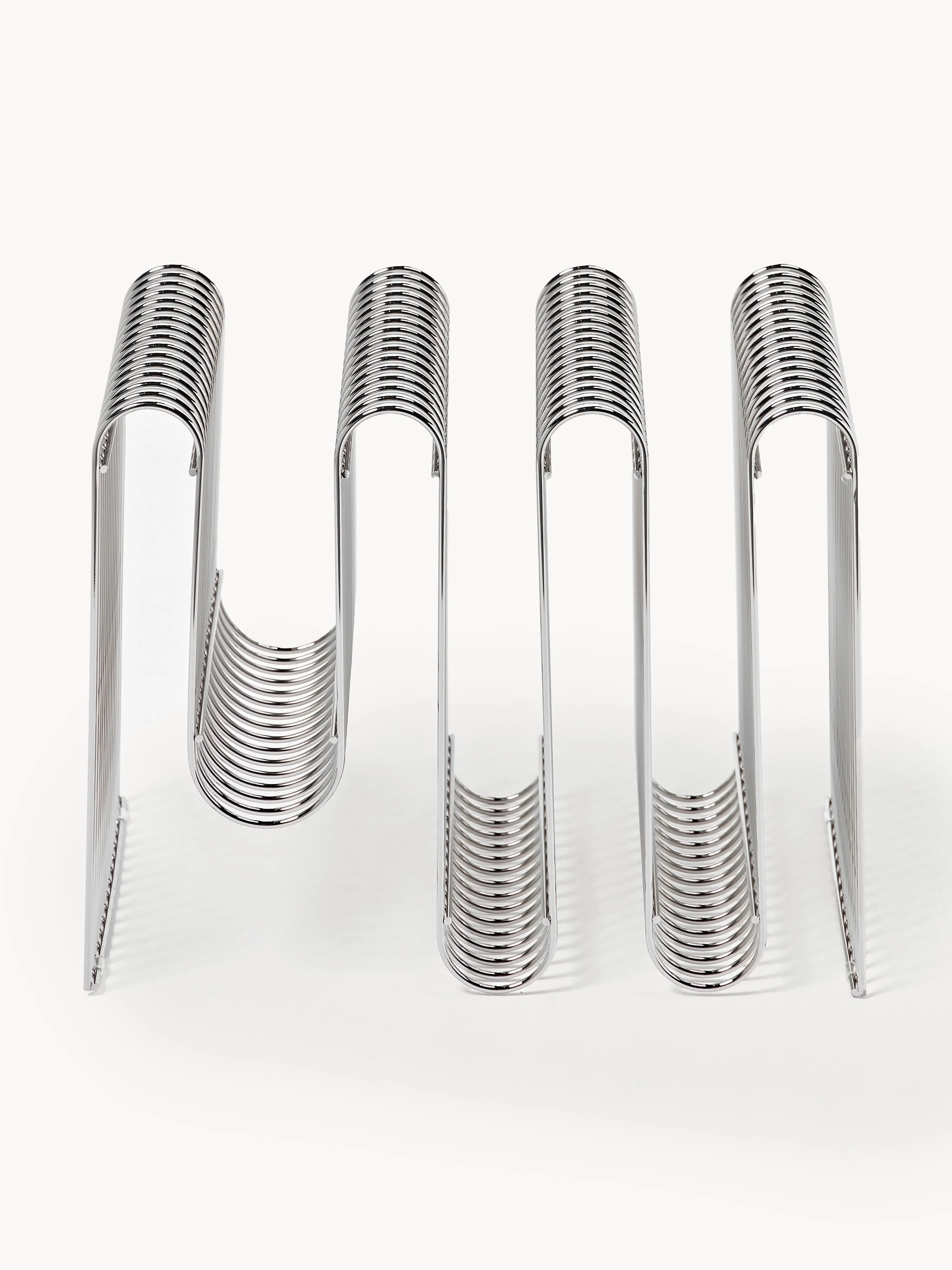 Metalen tijdschriftenhouder Curva