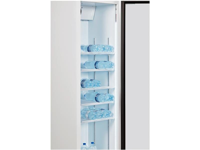 Kibernetik Gewerbekühlschrank Gastro Rechts Kühlschrank, Freistehend, Schwarz/Weiss