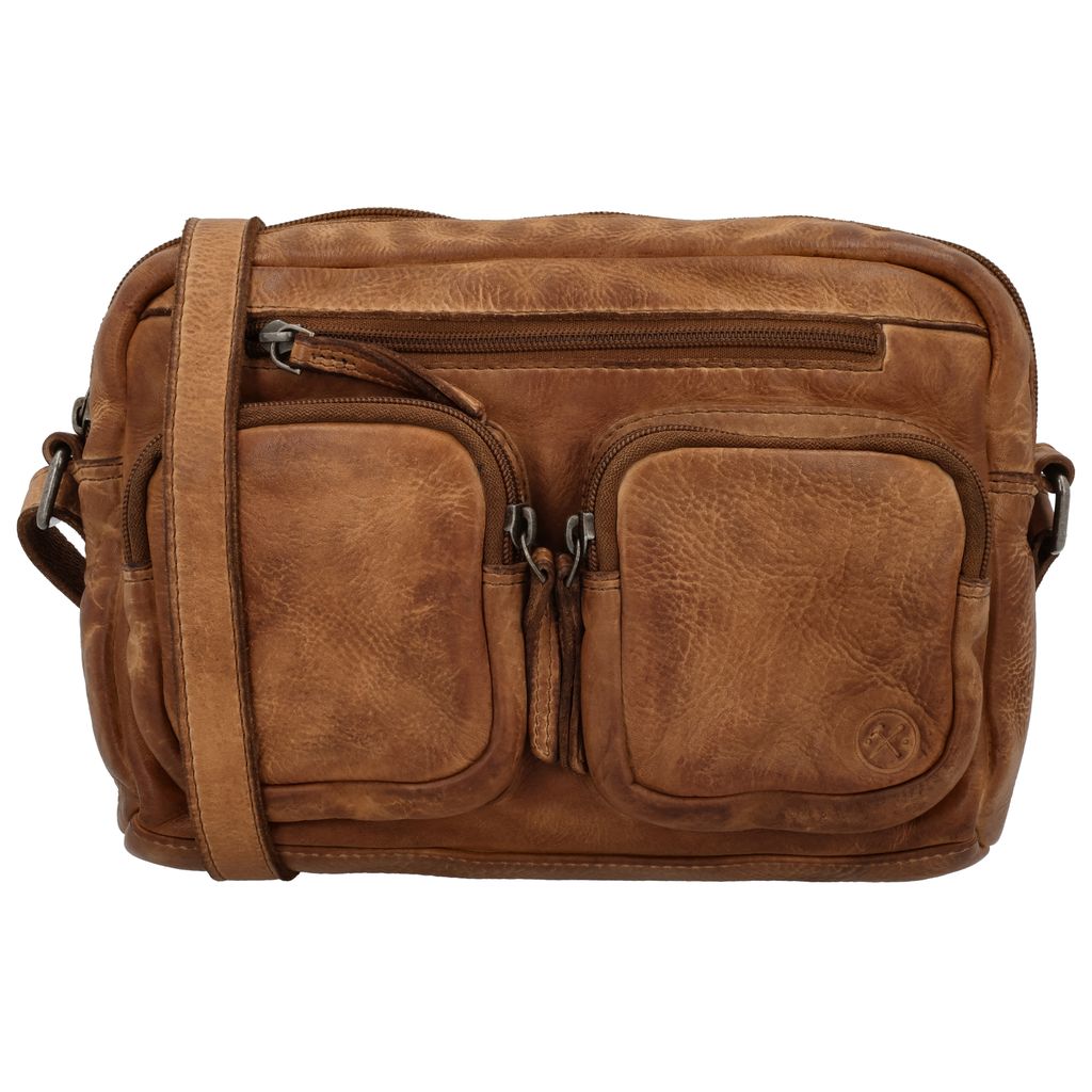 Hide & Stitches Paint Rock Schoudertas S Cognac